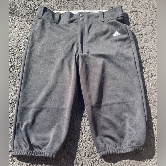 Women’s XL‎ Adidas Baseball Softball Athletic Pants Black - Picture 1 of 6